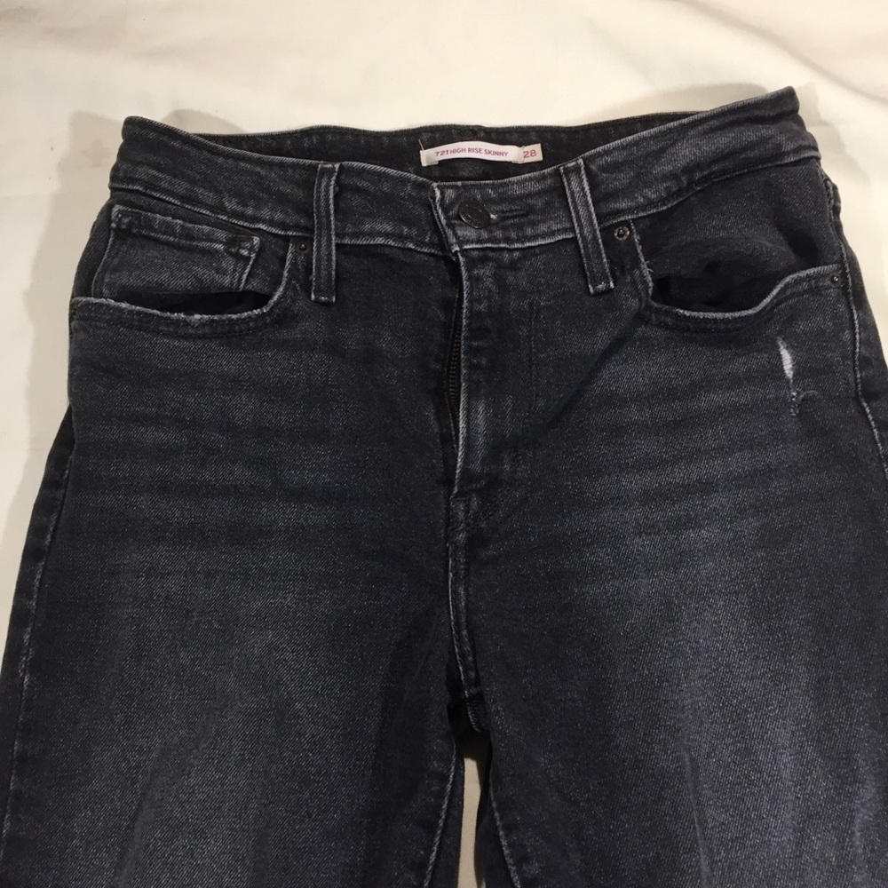 Levi’s Women’s 721 High Rise Skinny Jeans sz:28 - Picture 2 of 7